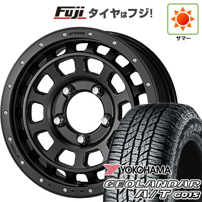 ジムニー 夏タイヤ ホイール4本セット 175/80R16 ヨコハマ ジオランダー A/T G015 RBL WORK ワーク クラッグ ティーグラビック SHADOW EDITION 16インチ