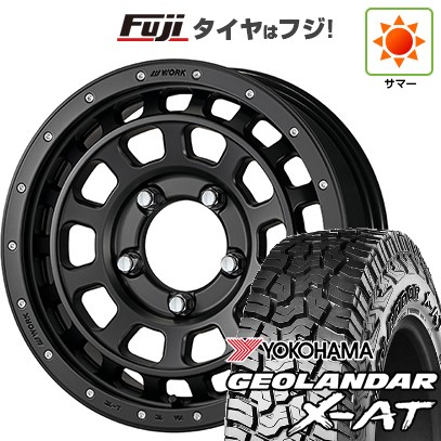 ジムニー 夏タイヤ ホイール4本セット 195R16C 104/102Q ヨコハマ ジオランダー X-AT G016 OWL WORK ワーク クラッグ ティーグラビック SHADOW EDITION 16インチ