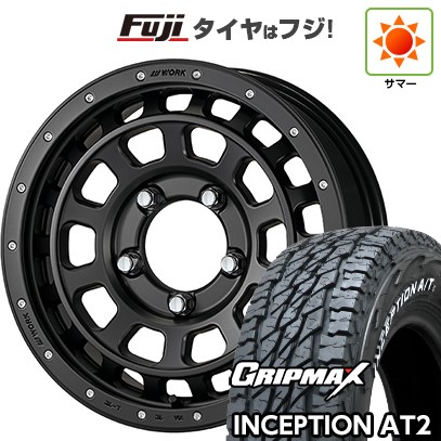 ジムニー 夏タイヤ ホイール4本セット 175/80R16 グリップマックス インセプション A/TII RWL(限定) WORK ワーク クラッグ ティーグラビック SHADOW EDITION 16インチ