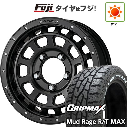 ジムニー 夏タイヤ ホイール4本セット 185/85R16 グリップマックス マッドレイジR/T MAX RWL(限定) WORK ワーク クラッグ ティーグラビック SHADOW EDITION 16インチ