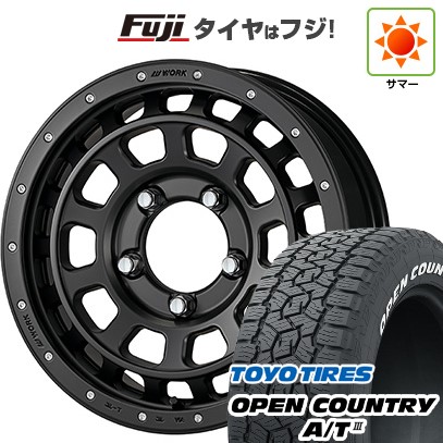 ジムニー 夏タイヤ ホイール4本セット 175/80R16 トーヨー オープンカントリー A/T III RBL WORK ワーク クラッグ ティーグラビック SHADOW EDITION 16インチ