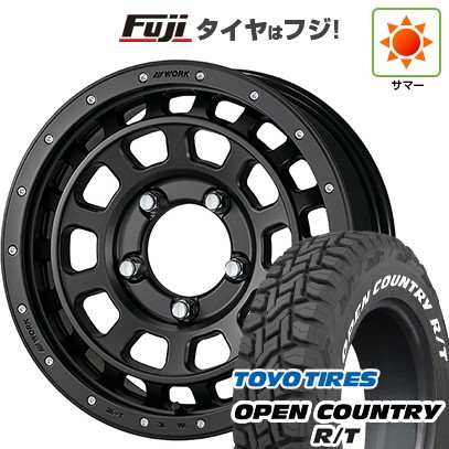 ジムニー 夏タイヤ ホイール4本セット 185/85R16 トーヨー オープンカントリー R/T RWL/RBL WORK ワーク クラッグ ティーグラビック SHADOW EDITION 16インチ