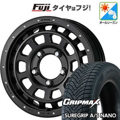 ジムニー オールシーズンタイヤ ホイール4本セット 175/80R16 グリップマックス シュアグリップ オールシーズン ナノ(限定) WORK ワーク クラッグ ティーグラビック SHADOW EDITION 16インチ