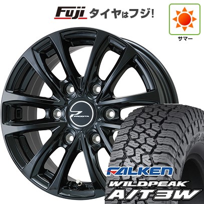 【新品】ハイエース200系 夏タイヤ ホイール4本セット 195/80R15 107/105N ファルケン ワイルドピーク A/T3W ウェッズ プロディータ HC【限定】 15インチ
