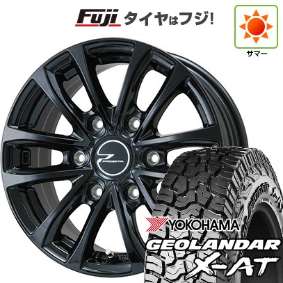 【新品】ハイエース200系 夏タイヤ ホイール4本セット 195/80R15 107/105N ヨコハマ ジオランダー X-AT G016 OWL ウェッズ プロディータ HC【限定】 15インチ