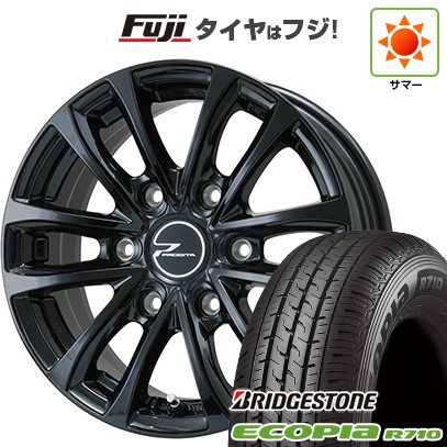 【新品】ハイエース200系 夏タイヤ ホイール4本セット 195/80R15 107/105N ブリヂストン エコピア R710 ウェッズ プロディータ HC【限定】 15インチ