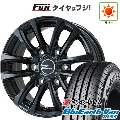 【新品】ハイエース200系 夏タイヤ ホイール4本セット 195/80R15 107/105N ヨコハマ ブルーアース Van RY55 ウェッズ プロディータ HC【限定】 15インチ