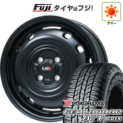 【新品 軽自動車】N-BOX タント スペーシア 夏タイヤ ホイール4本セット 165/55R15 ヨコハマ ジオランダー A/T G015 RBL レアマイスター LMG OFF-STYLE 2 (マットブラック) 15インチ