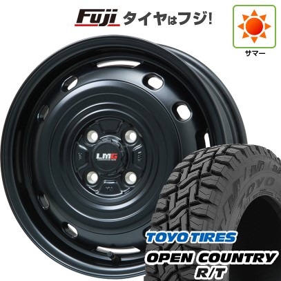 【新品 軽自動車】N-BOX タント スペーシア 夏タイヤ ホイール4本セット 155/65R14 トーヨー オープンカントリー R/T RBL レアマイスター LMG OFF-STYLE 2 (マットブラック) 14インチ