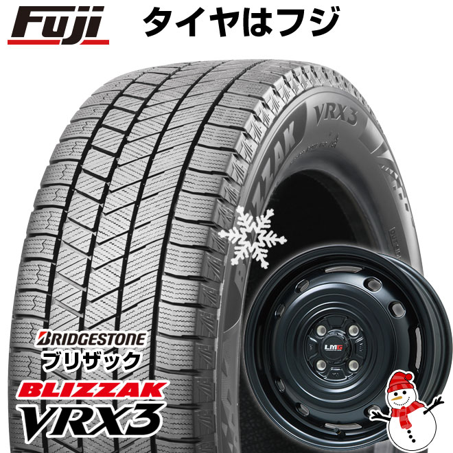 【新品】ルーミー・パッソ・ジャスティ・トール スタッドレスタイヤ ホイール4本セット 165/65R14 ブリヂストン ブリザック VRX3 レアマイスター LMG OFF-STYLE 2 14インチ(送料無料)