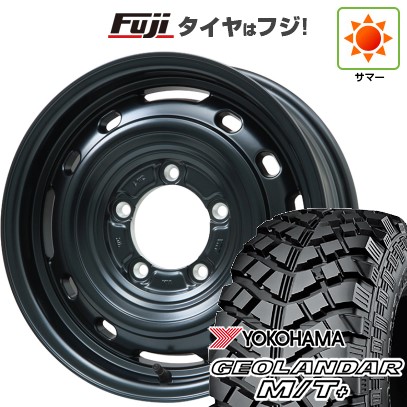 【新品】ジムニー 夏タイヤ ホイール4本セット 195R16C 104/102Q ヨコハマ ジオランダー M/T+ G001J レアマイスター LMG OFF-STYLE 2 (マットブラック) 16インチ