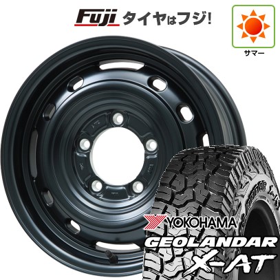【新品】ジムニー 夏タイヤ ホイール4本セット 195R16C 104/102Q ヨコハマ ジオランダー X-AT G016 OWL レアマイスター LMG OFF-STYLE 2 (マットブラック) 16インチ