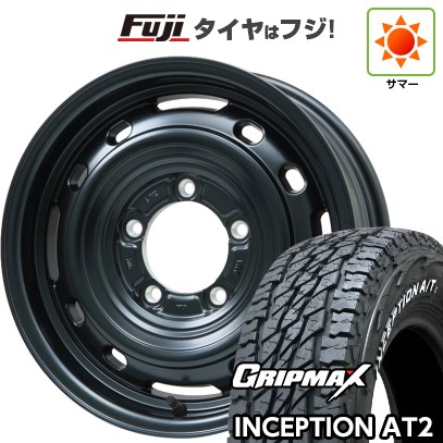 【新品】ジムニー 夏タイヤ ホイール4本セット 175/80R16 グリップマックス インセプション A/TII RWL(限定) レアマイスター LMG OFF-STYLE 2 (マットブラック) 16インチ
