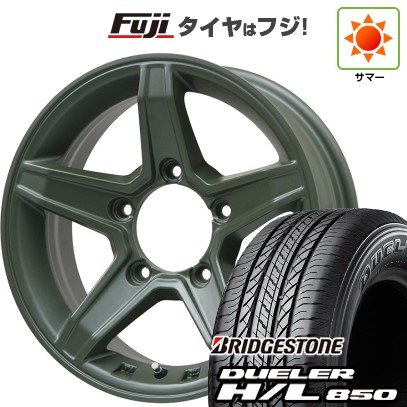 ジムニー 夏タイヤ ホイール4本セット 175/80R16 ブリヂストン デューラー H/L850 プレミックス エステラ(オリーブグリーン) 16インチ