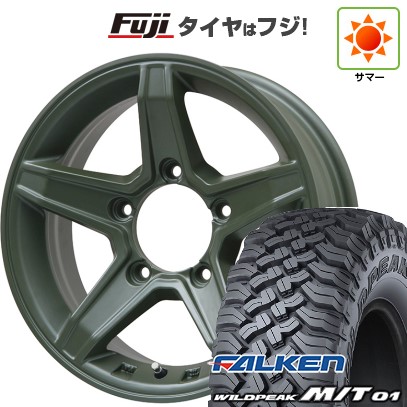 ジムニー 夏タイヤ ホイール4本セット 185/85R16 ファルケン ワイルドピーク M/T01 プレミックス エステラ(オリーブグリーン) 16インチ