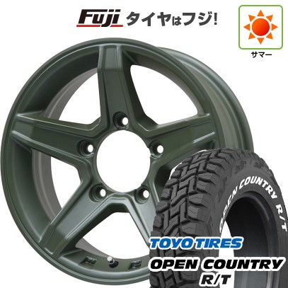 ジムニー 夏タイヤ ホイール4本セット 185/85R16 トーヨー オープンカントリー R/T RWL/RBL プレミックス エステラ(オリーブグリーン) 16インチ