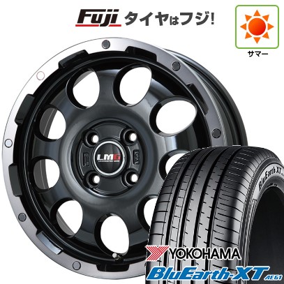 【新品】ライズ/ロッキー（ガソリン） 夏タイヤ ホイール4本セット 195/60R17 ヨコハマ ブルーアース XT AE61 レアマイスター LMG CS-9 ブラック/ブラッククリアリム 17インチ