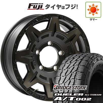 【新品】ジムニー 夏タイヤ ホイール4本セット 175/80R16 ブリヂストン デューラー A/T002 RBL ウェッズ クロスオーバーガーメンツ Style M 16インチ