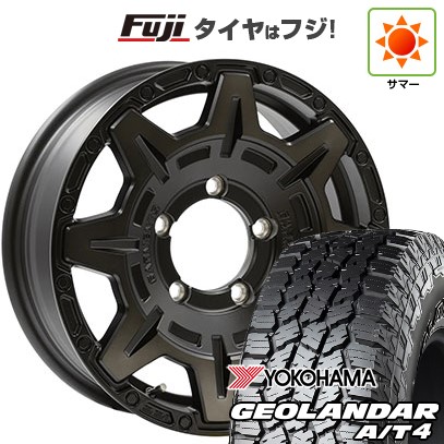 【新品】ジムニー 夏タイヤ ホイール4本セット 185/85R16 ヨコハマ ジオランダー A/T4 G018 WL/RBL ウェッズ クロスオーバーガーメンツ Style M 16インチ