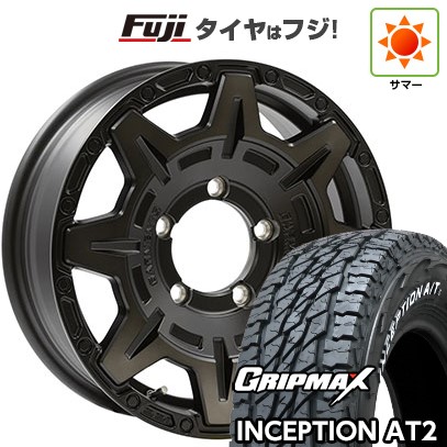 【新品】ジムニー 夏タイヤ ホイール4本セット 175/80R16 グリップマックス インセプション A/TII RWL(限定) ウェッズ クロスオーバーガーメンツ Style M 16インチ