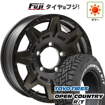 【新品】ジムニー 夏タイヤ ホイール4本セット 185/85R16 トーヨー オープンカントリー R/T RWL/RBL ウェッズ クロスオーバーガーメンツ Style M 16インチ