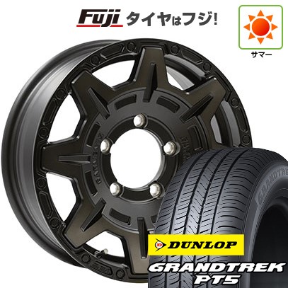 【新品】ジムニー 夏タイヤ ホイール4本セット 175/80R16 ダンロップ グラントレック PT5 ウェッズ クロスオーバーガーメンツ Style M 16インチ