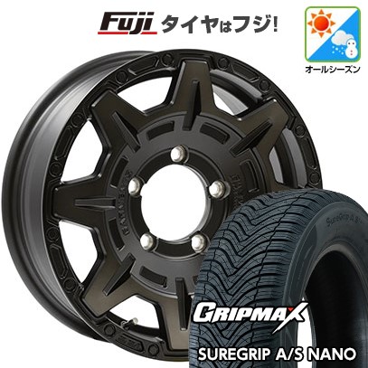 【新品】ジムニー オールシーズンタイヤ ホイール4本セット 175/80R16 グリップマックス シュアグリップ オールシーズン ナノ(限定) ウェッズ クロスオーバーガーメンツ Style M 16インチ