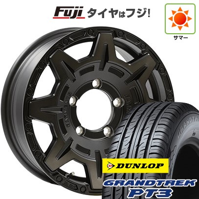 【新品】ジムニーシエラ 夏タイヤ ホイール4本セット 215/70R16 ダンロップ グラントレック PT3 ウェッズ クロスオーバーガーメンツ Style M 16インチ