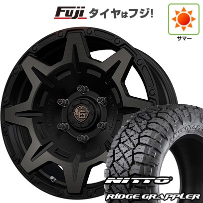 【パンク保証付き】プラド/ハイラックス/トライトン(GSR) 夏タイヤ ホイール4本セット 265/65R17 ニットー リッジグラップラー WEDS ウェッズ クロスオーバーガーメンツ Style M 17インチ