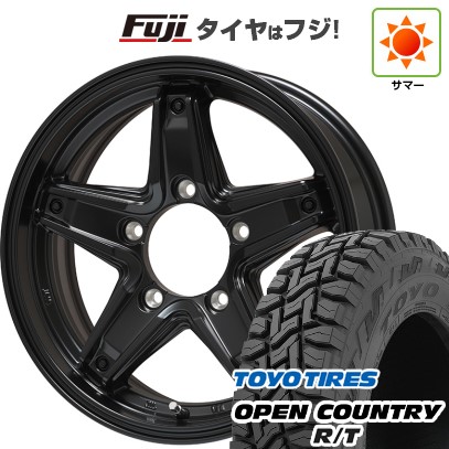 【新品】ジムニーシエラ 夏タイヤ ホイール4本セット 195/80R15 トーヨー オープンカントリー R/T RBL レアマイスター LMG エトナ(マットブラック) 15インチ