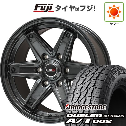 プラド/ハイラックス 夏タイヤ ホイール４本セット 265/70R17 ブリヂストン デューラー A/T002 OWL/RBL レアマイスター LMG エトナ(ディープグレー) 17インチ