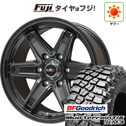 プラド/ハイラックス/トライトン(GSR) 夏タイヤ ホイール4本セット 265/65R17 BFグッドリッチ マッドテレーンT/A KM3 レアマイスター LMG エトナ(ディープグレー) 17インチ