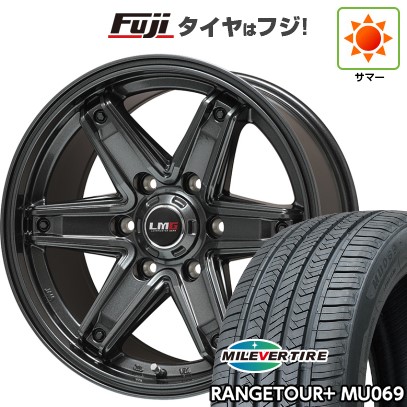 プラド/ハイラックス/トライトン(GSR) 夏タイヤ ホイール4本セット 265/65R17 ミレバー レンジツアープラスMU069（限定） レアマイスター LMG エトナ(ディープグレー) 17インチ
