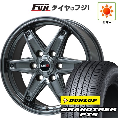 ランクル300 夏タイヤ ホイール4本セット 265/65R18 ダンロップ グラントレック PT5 レアマイスター LMG エトナ(ディープグレー) 18インチ