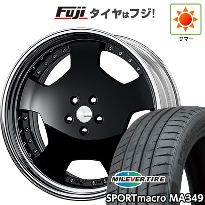 シビック(FL系 FK系)等 夏タイヤ ホイール4本セット 235/35R19 ミレバー スポーツマクロ MA349(限定) WORK ワーク ランベック LDZ 19インチ