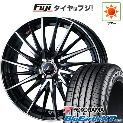 【新品】ライズ/ロッキー（ガソリン） 夏タイヤ ホイール4本セット 195/60R17 ヨコハマ ブルーアース XT AE61 ウェッズ レオニス FR 17インチ