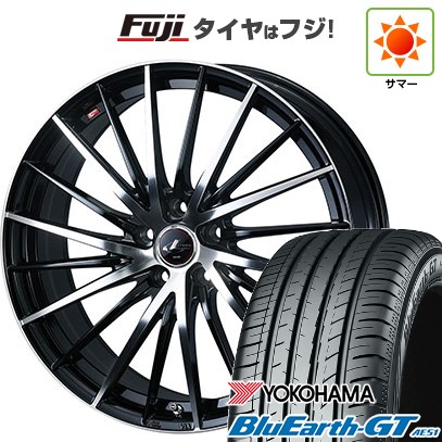 シビック(FL系 FK系)等 夏タイヤ ホイール4本セット 235/35R19 ヨコハマ ブルーアース GT AE51 WEDS ウェッズ レオニス FR 19インチ
