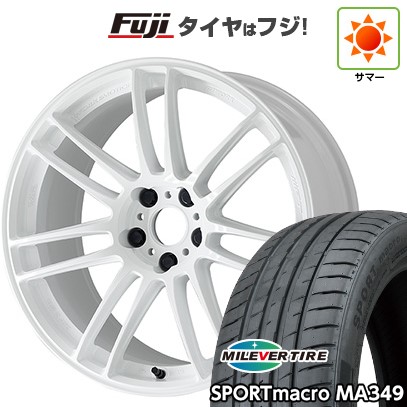 シビック(FL系 FK系)等 夏タイヤ ホイール4本セット 235/35R19 ミレバー スポーツマクロ MA349（限定） WORK ワーク エモーション ZR7 19インチ