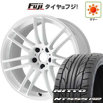 【パンク保証付き】シビック(FL系 FK系)等 夏タイヤ ホイール4本セット 235/35R19 ニットー NT555 G2 WORK ワーク エモーション ZR7 19インチ