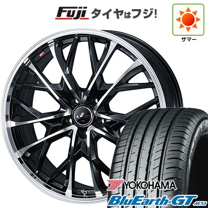 シビック(FL系 FK系)等 夏タイヤ ホイール4本セット 235/35R19 ヨコハマ ブルーアース GT AE51 WEDS ウェッズ レオニス MV 19インチ