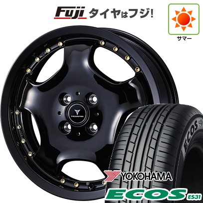 【新品 軽自動車】N-BOX タント スペーシア 夏タイヤ ホイール4本セット 165/55R15 ヨコハマ エコス ES31 ウェッズ ノヴァリス アセット D1 15インチ