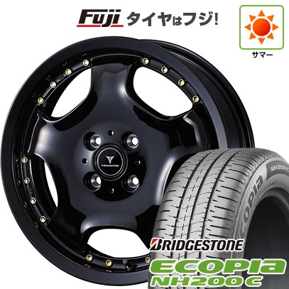 【新品 軽自動車】N-BOX タント スペーシア 夏タイヤ ホイール4本セット 165/55R15 ブリヂストン エコピア NH200 C ウェッズ ノヴァリス アセット D1 15インチ
