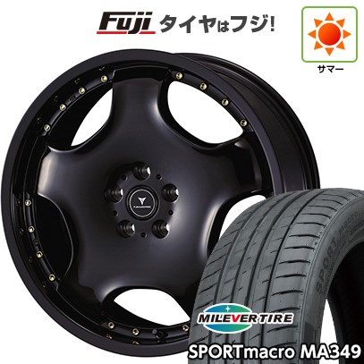 シビック(FL系 FK系)等 夏タイヤ ホイール4本セット 235/35R19 ミレバー スポーツマクロ MA349(限定) WEDS ウェッズ ノヴァリス アセット D1 19インチ