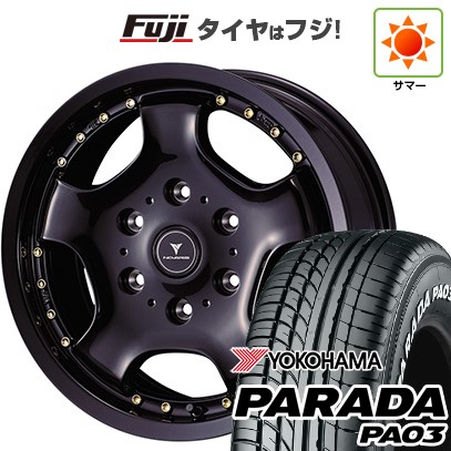 【新品】ハイエース200系 夏タイヤ ホイール4本セット 215/65R16 109/107S ヨコハマ PARADA PA03 ホワイトレター ウェッズ ノヴァリス アセット D1 16インチ