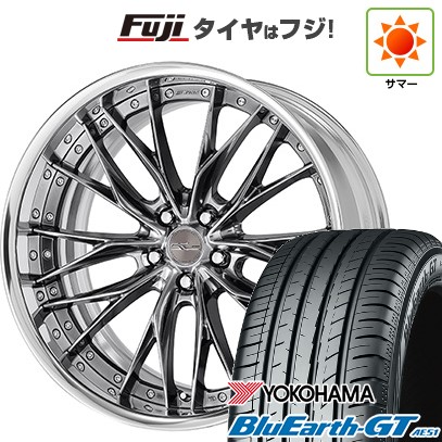 シビック(FL系 FK系)等 夏タイヤ ホイール4本セット 235/35R19 ヨコハマ ブルーアース GT AE51 WORK ワーク シュヴァート ブルネン 19インチ
