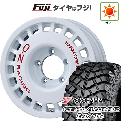 ジムニー 夏タイヤ ホイール4本セット 195/80R16 ヨコハマ ジオランダー M/T+ G001J OZ ラリーレーシング 16インチ