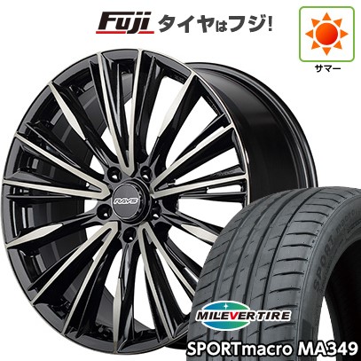 ハイエース200系 夏タイヤ ホイール4本セット 225/35R20 ミレバー スポーツマクロ MA349（限定） RAYS レイズ ベルサス クラフトコレクション ヴォウジェ LIMITED (6EZ) 20インチ