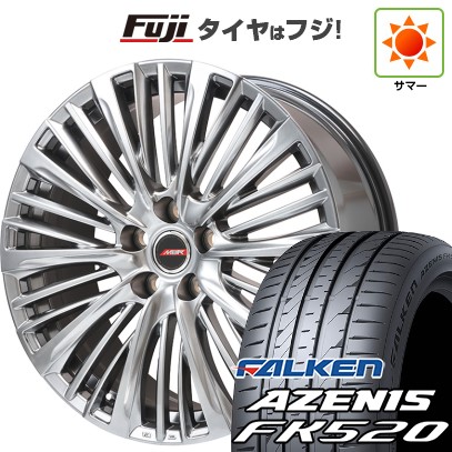 【新品】40系アルファード/ヴェルファイア用 夏タイヤ ホイール4本セット 245/45R20 ファルケン アゼニス FK520L プレミックス MER-X ハイパーシルバー(平座ナット) 20インチ