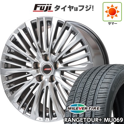 【新品】40系アルファード/ヴェルファイア用 夏タイヤ ホイール4本セット 245/45R20 ミレバー レンジツアープラスMU069（限定） プレミックス MER-X ハイパーシルバー(平座ナット) 20インチ
