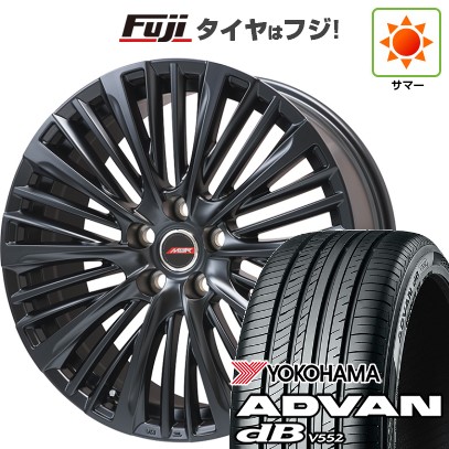 【新品】40系アルファード/ヴェルファイア用 夏タイヤ ホイール4本セット 245/45R20 ヨコハマ アドバン dB V552 プレミックス MER-X マットブラック(平座ナット) 20インチ